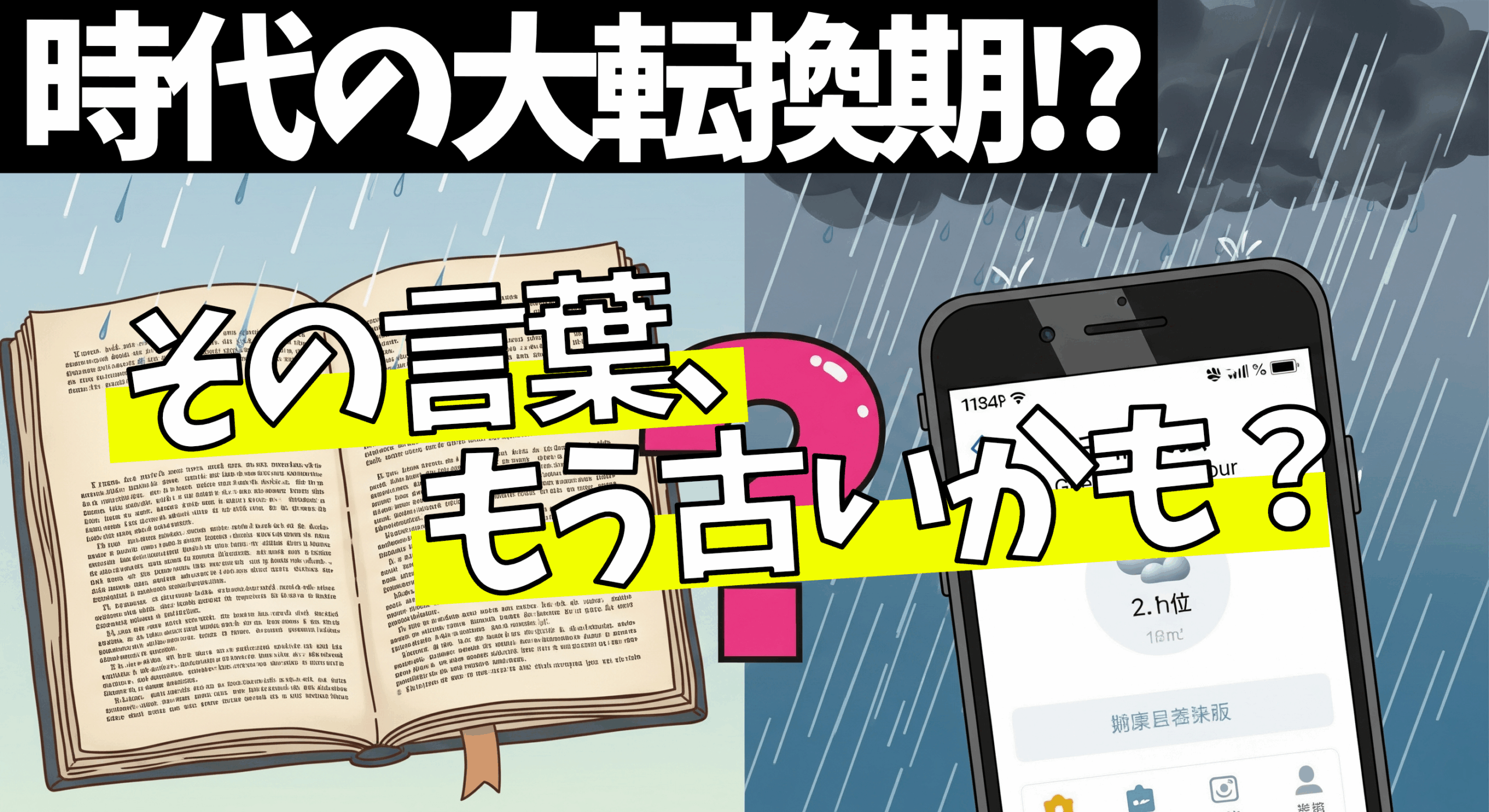 【時代の大転換期！？】その言葉、もう古いかも？