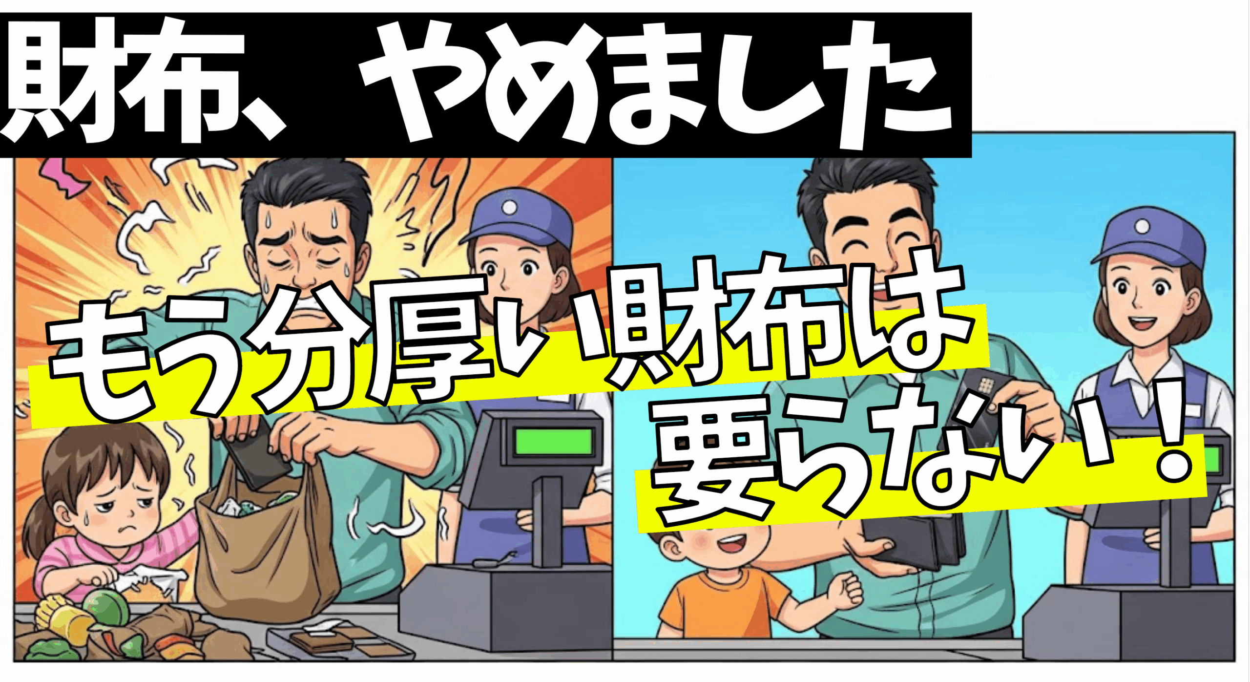 【財布、やめました】」「もう分厚い財布は要らない！