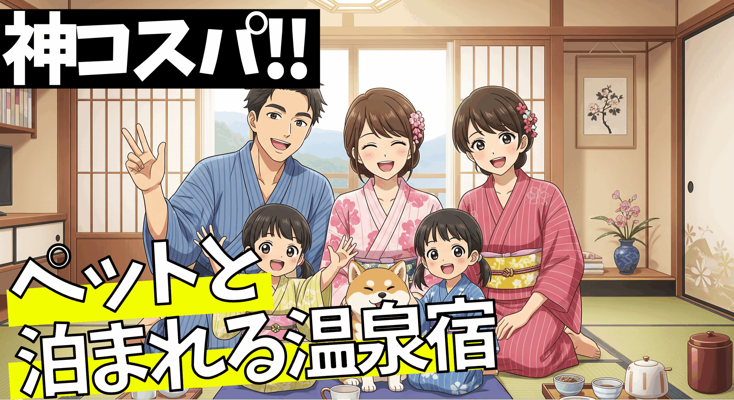 【神コスパ】ペットと泊まれる温泉宿、見つけました！